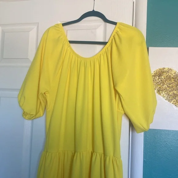 TIERED MAXI A LINE DRESS - Picture 6 of 7